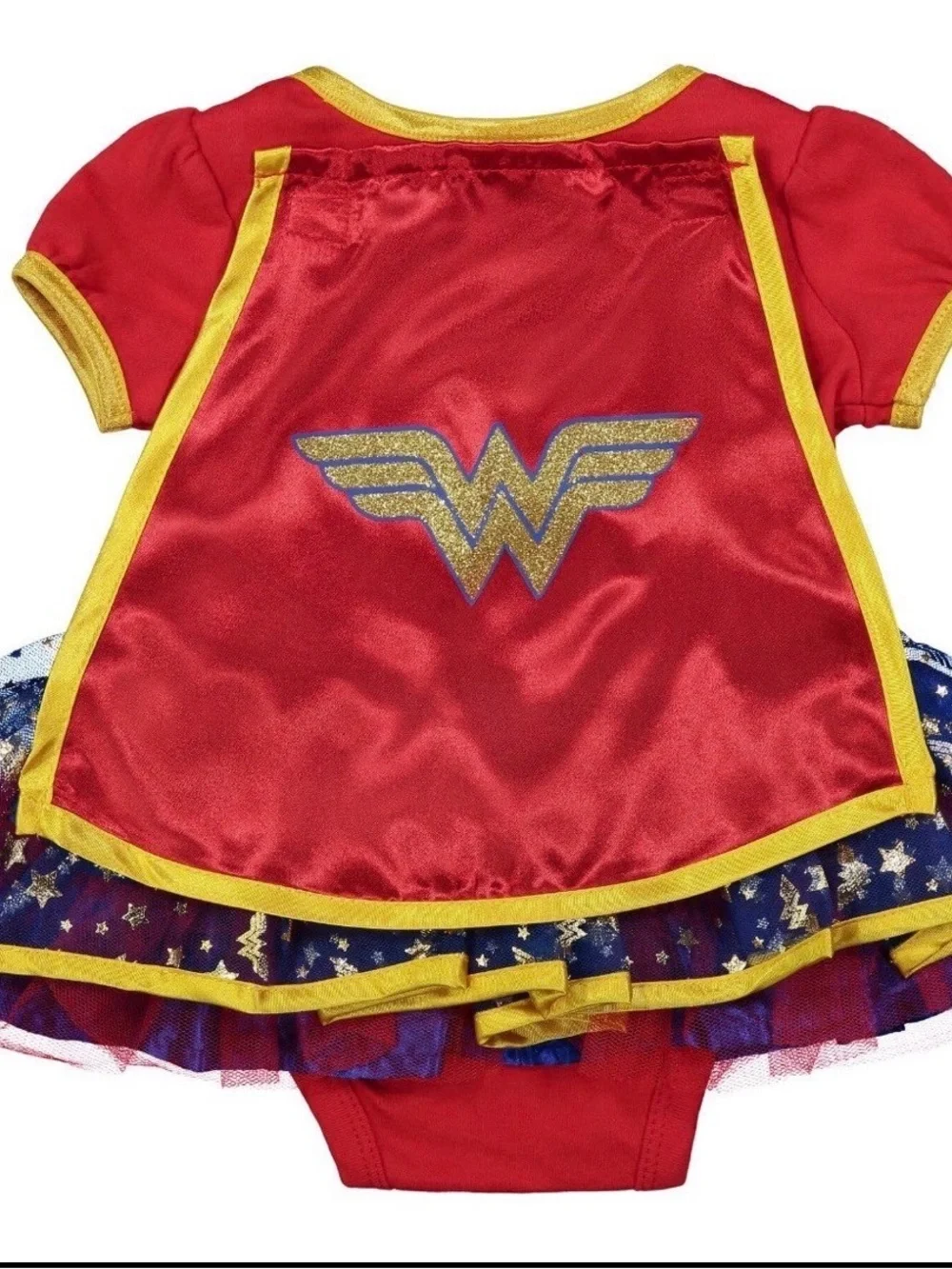 Wonder Woman Baby Costume Dress Cape Headband DC Comics Infant 3-6 Months